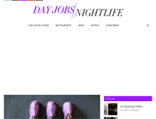 Tablet Screenshot of dayjobsnightlife.com